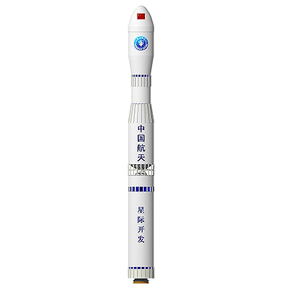 星开号船箭一体飞行器全箭渲染图